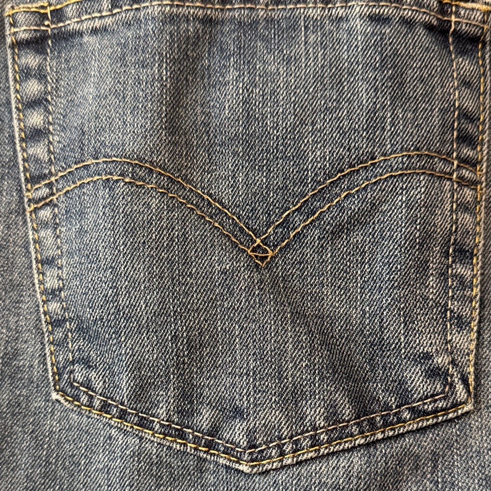 Levi Strauss 505 Boys Jeans 18 Husky 36x29 Straight Leg Blue Like New - Picture 7 of 11